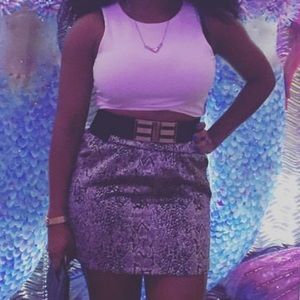 Black and gold skirt